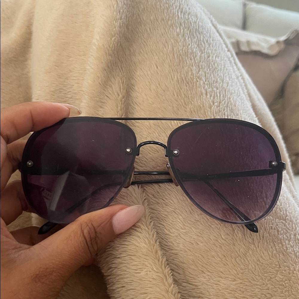 Zara Black and Purple Sunglasses